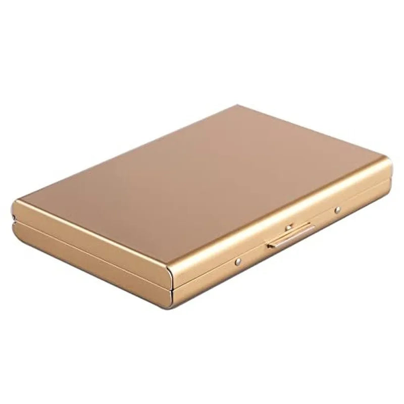 Color Slim AntiRFID Metal Wallet Men Minimalist Credit Card Holder Aluminum Case