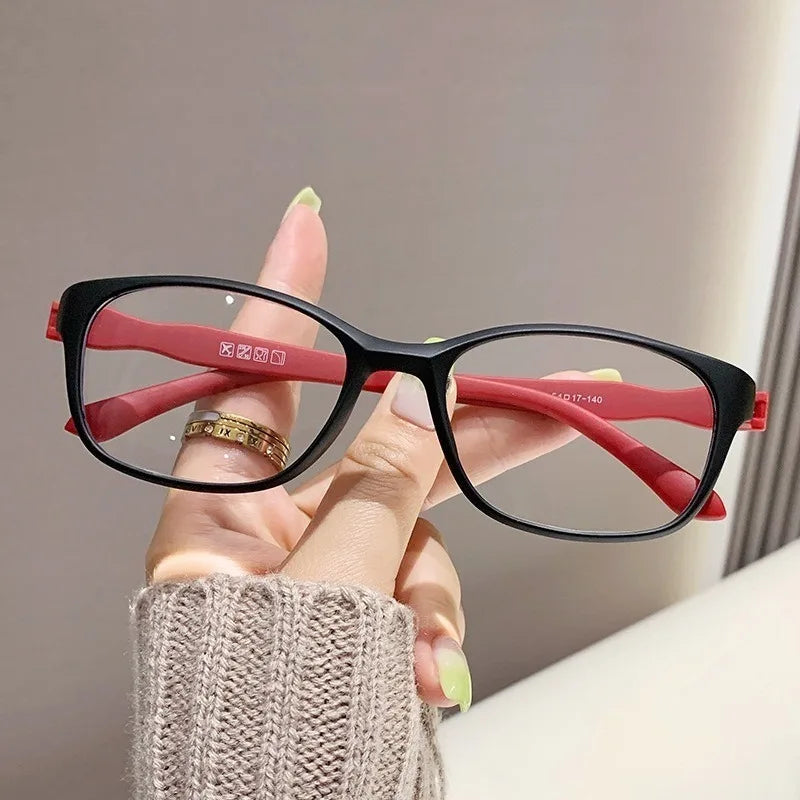 Aesthetic Reading Glasses Anti Radiation with Grade +100~400 for Women Anti Blue-light Eye Protection Computer Eyewear