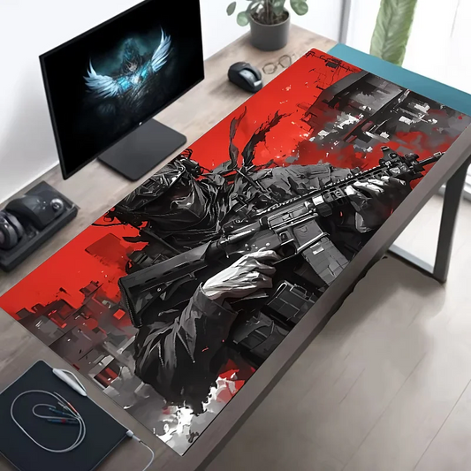 Large Mouse Pad Tactical Soldier Non-Slip XXL desk Mat gaming Stitched Edges Rug4