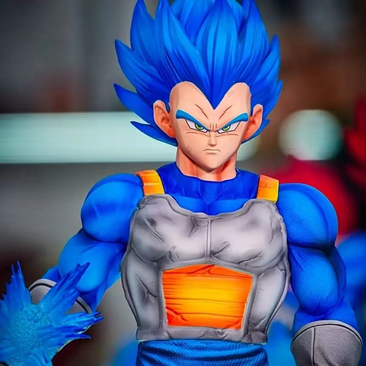 JT Statue Dragon Ball Z Majin Vegeta Figure Vegeta Blue JT Goku Led Base Super Saiyan Action Figures Collection Model Toys Gift