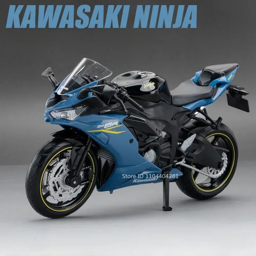 1/12 SportsterS Kawasaki ZX-6R Alloy Cars Models Motorbike Toys Diecast Sound Light Motorcycle Series Model Kids Christmas Gifts
