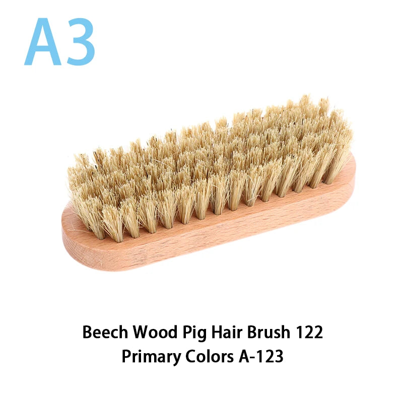 Handle Details Polishing, Cleaning Brush Horse Hair Wood Brush Leather Shoe Care