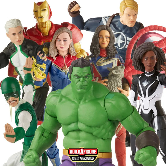 Marvel Legends Captain Marvel Ms Marvel Marvel Boy Photon Karnak Iron Man Commander Rogers Awesome Hulk Wave 6" Action Figure