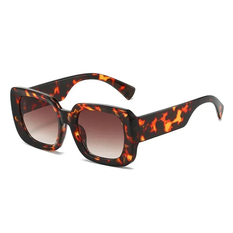 JNPCXI Square Ins Popular Fashion Women Sunglasses Retro Gradient Shades UV400 Men Trending Sun Glasses