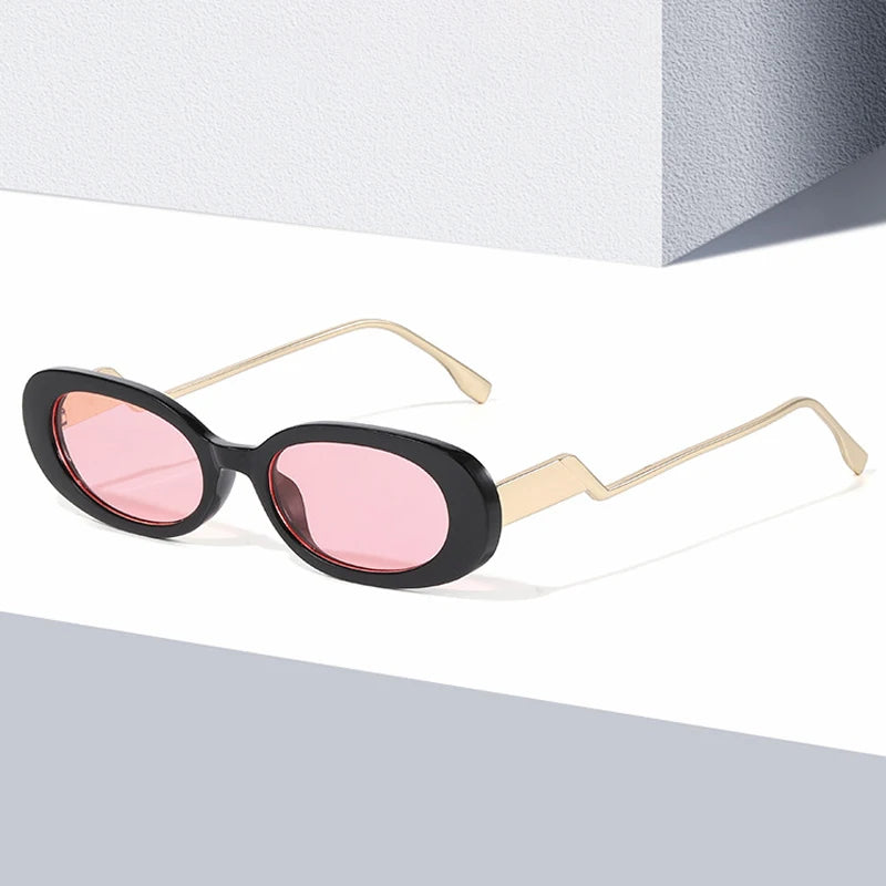 JNPCXI Cute Oval Sunglasses Women Fashion New Candy Color Sun Glasses Trendy Outdoor Casual Shades