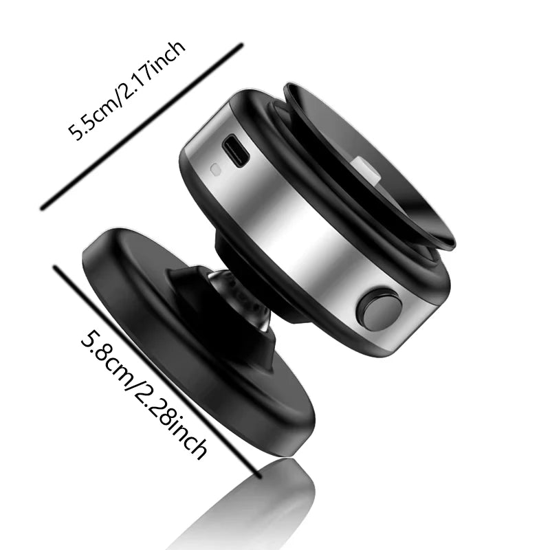 Double Sided Vacuum Suction Cup Magnetic Phone Holder, Foldable Storage Holder