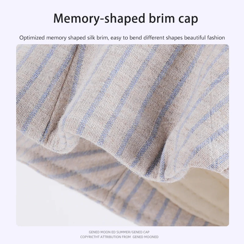 6160-Newsummerwomensartisticstripedpainterhat-children'sspring/summeroutdoorcasualforwardhat-high-endstylethatmakestheacelooksma