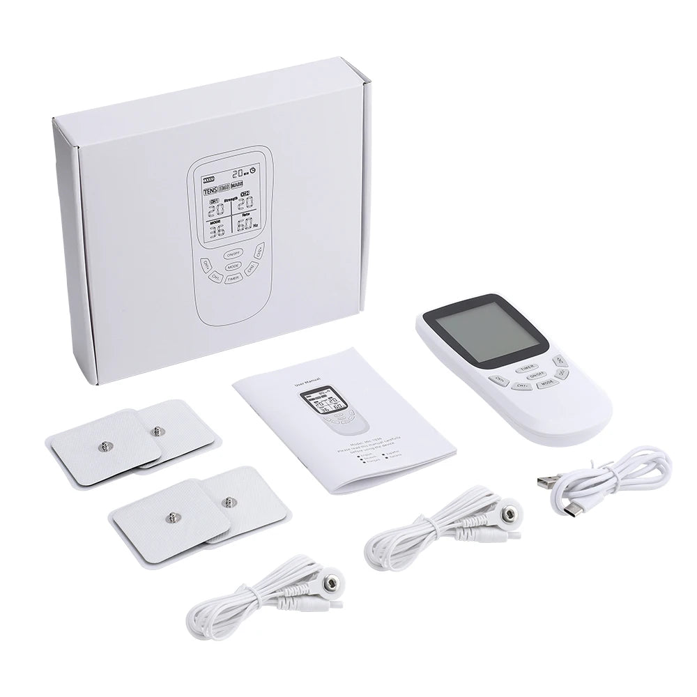 36-Mode Pulse Machine Full Body Back Massager 20-level Muscle Electrostimulator Relaxation
