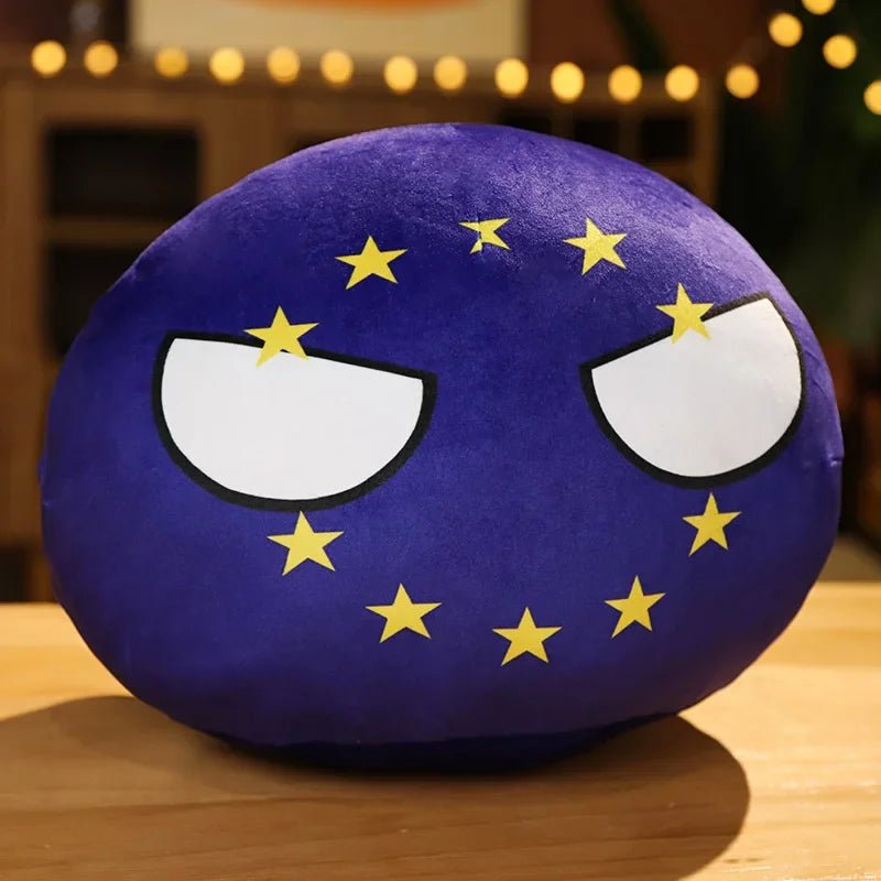 Country Ball Toys Plush Polandball Hand Warmer Pillow Countryball USSR USA FRANCE RUSSIA UK JAPAN GERMANY ITALY Decor