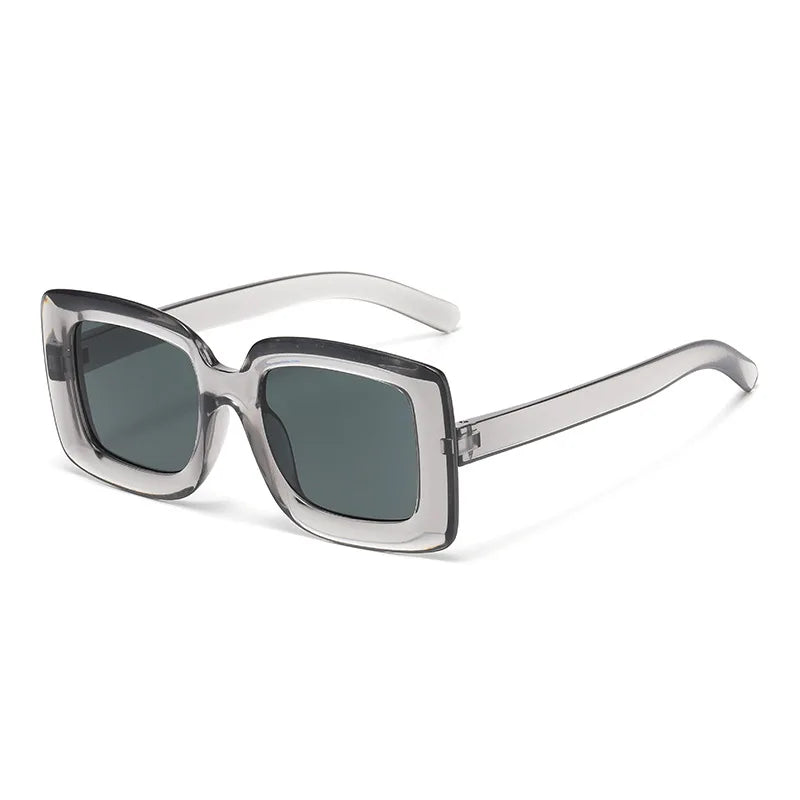 JNPCXI New Square Sunglasses Women Fashion Shades UV400 Men Luxury Gradient Transparent Male Female Sun Glasses