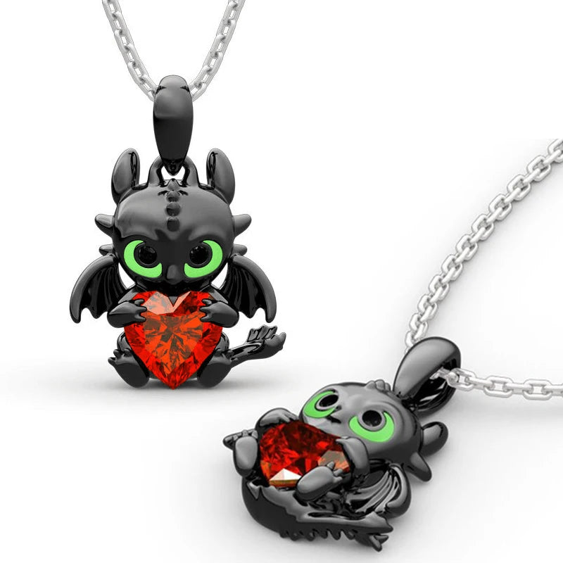 Anime Toothless Necklace Charm Pendant Kids Adult Fashion Jewelry Accessories