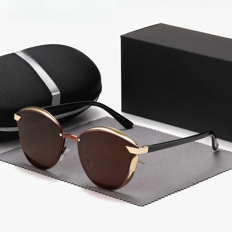 Men's Casual Half Frame Polarized Glasses UV400 Protection TAC Lenses Stylish Square Design Suitable for Daily Wear