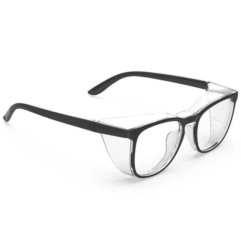 2 Pairs of Anti-fog Safety Goggles with Transparent Lenses - Scratch-resistant, Impact-resistant Protective Eyewear