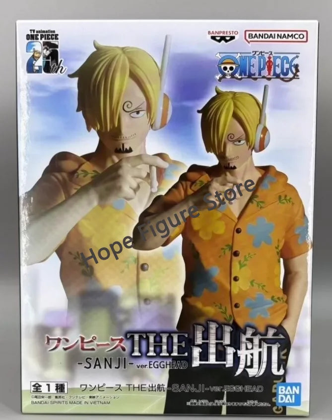 【IN STOCK】Original Banpresto The Shukko One Piece Sanji Egghead Island Outfit 18cm Action Figure PVC Collectible Model Toy Gift