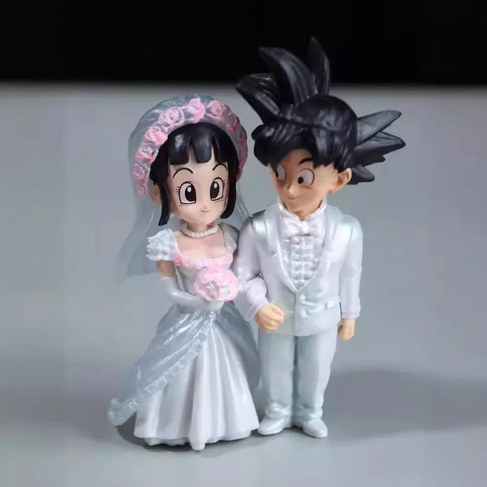 4-inch Dragon Ball Anime Wedding of Goku and Chichi Action Figure Marriage Scene