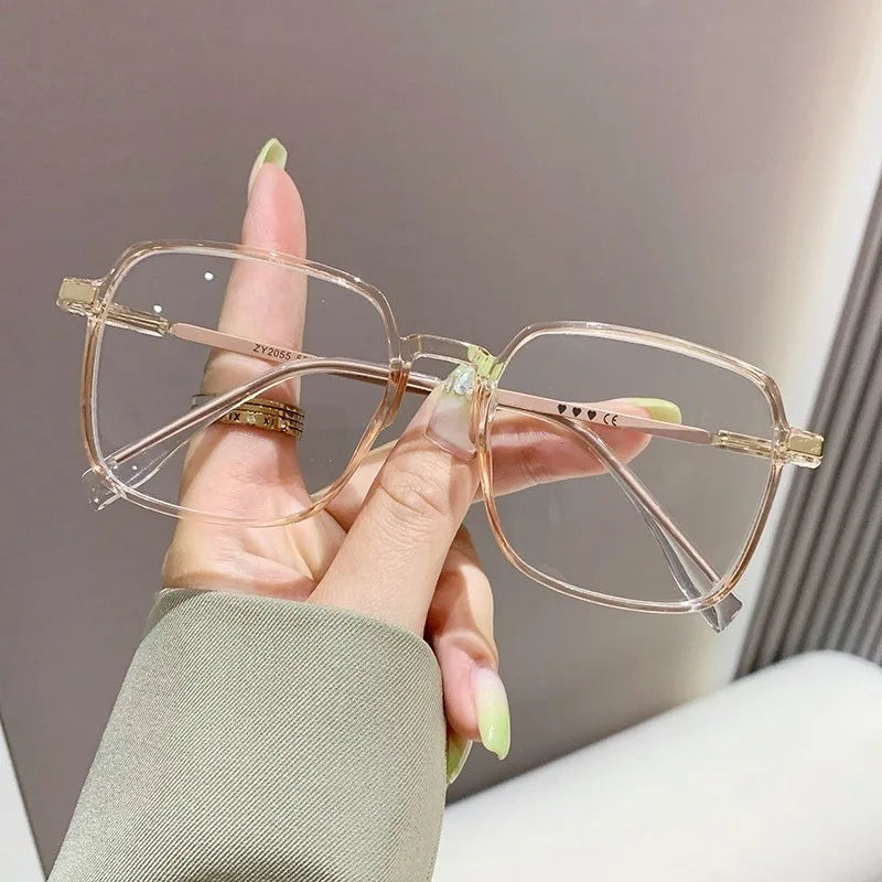 Square Anti-Radiation UV400 Replaceable Lenses Computer Glasses for Women and Men