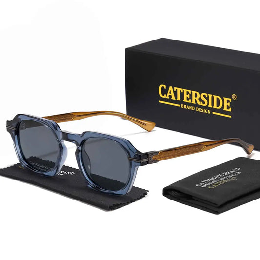 CATERSIDE Square Sunglasses for Men and Women Polarized Sun Glasses Outdoor Driving Beach Travel Summer Fashion Glasses UV400
