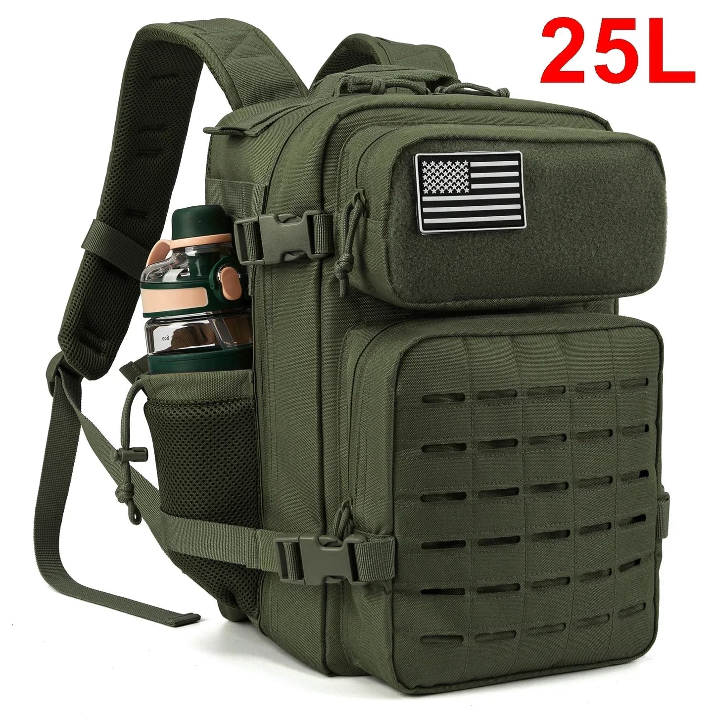 25/45L Backpack for Tactical Laser Cut Molle heavy duty backpack School Bag