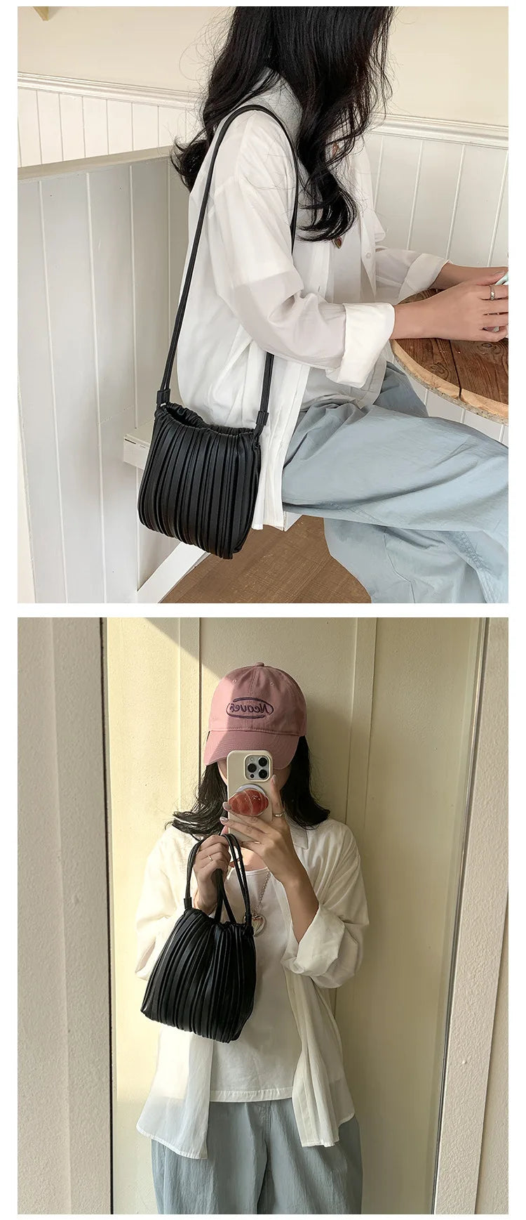 Black Summer Fashion Crossbody Bag Women's PU Shoulder Mini Luxury Casual Bag