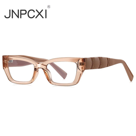 JNPCXI TR90 Butterfly Simple Design Women Anti-Blue Light Reading Eyeglasses Myopia Prescritption Computer Eyewear