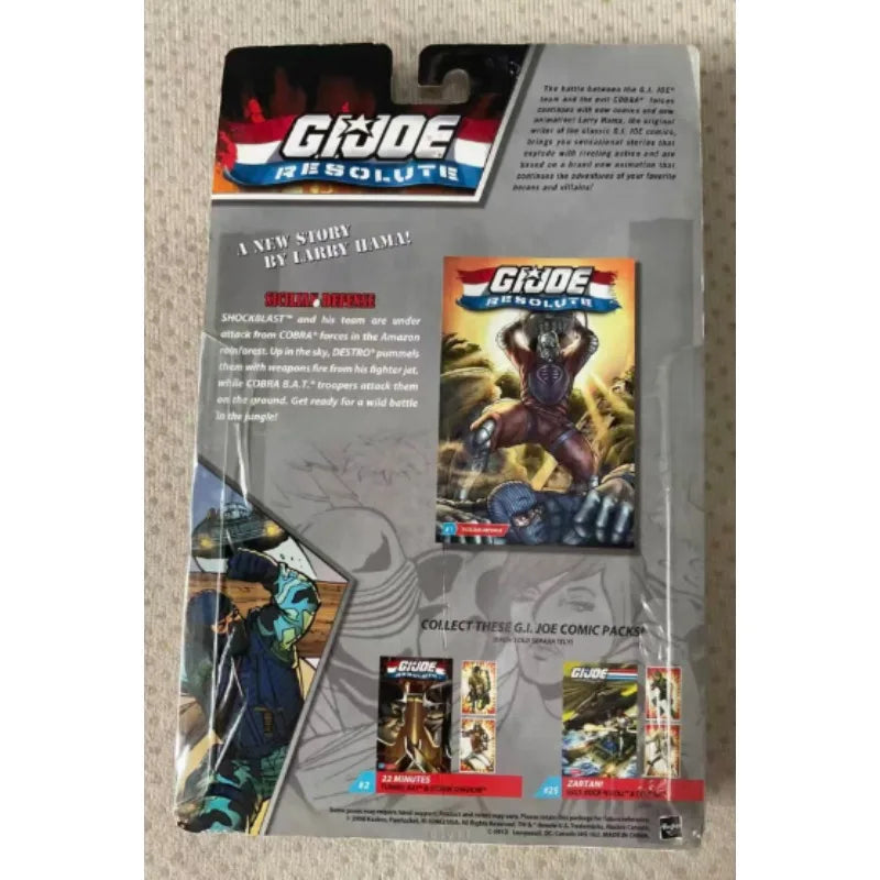 Original Hasbro G.I. Joe RESOLUTE COMIC PACK DESTRO & SHOCKBLAST Anime Figure Toy Collection Model