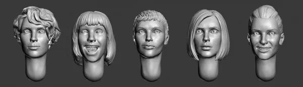 1:35 Die Casting Resin Model Assembly Kit Character Head Model Replacement Modification Unpainted