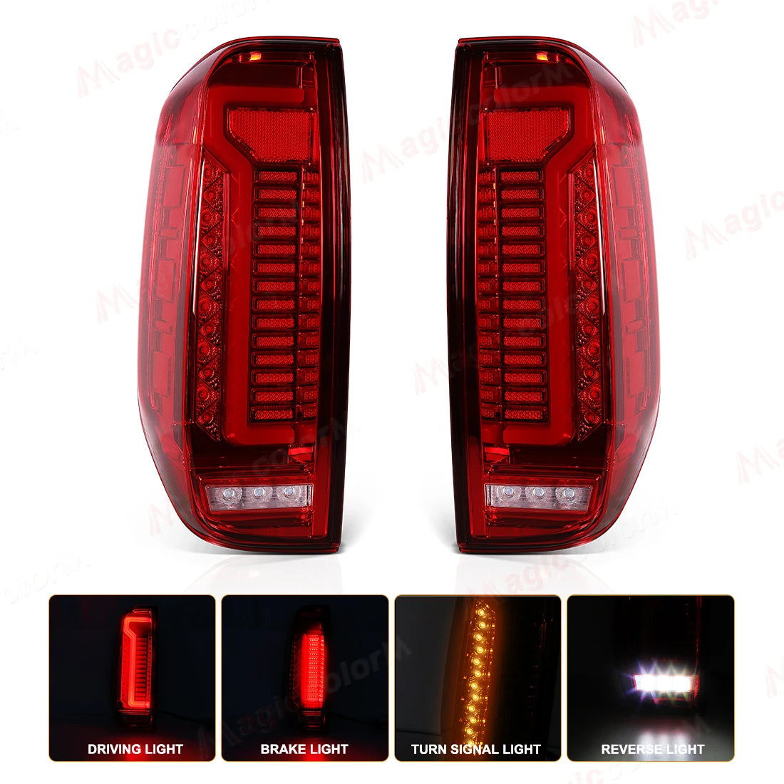 For Nissan Navara NP300 2005 2006 2007 - 2010 2011 2012 2013 2014 Car Tail Lamps LED Brake Turn Signal Reverse Taillights 12V