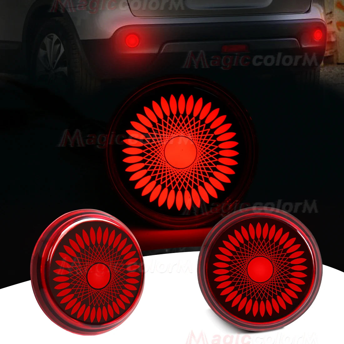 For Toyota Corolla 2008 2009 2010 LED Rear Bumper Reflector Lights For Nissan Qashqai X-Trail Brake Running Lamp Car Accessories