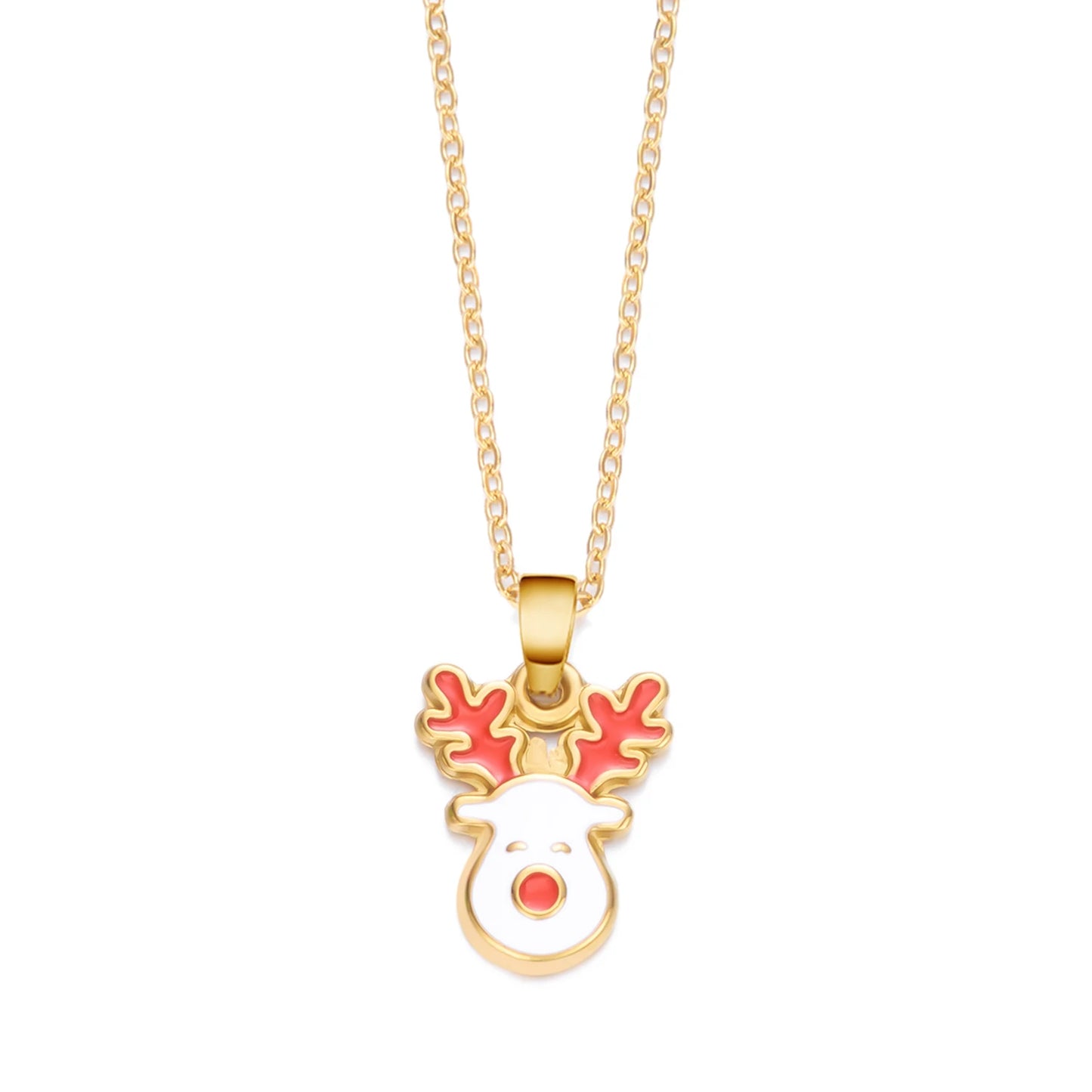 Stainless Steel Colorful Drip Oil Christmas Tree Snowman Pendant Necklace For Women Y2k Fashion Neck Chain Jewelry New Year Gift