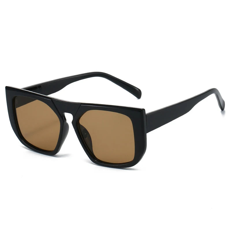 JNPCXI New Fashion Square Sunglasses Women Retro Leopard Green Shades Men Trending Sun Glasses UV400