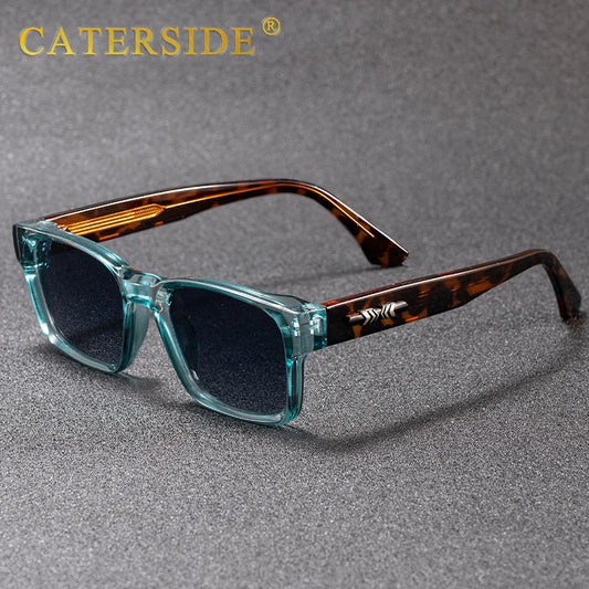 CATERSIDE Fashion Men's Square Sunglasses Brand Design Core Insert Leg Sun Glasses Women's Outdoor Travel Party Glasses