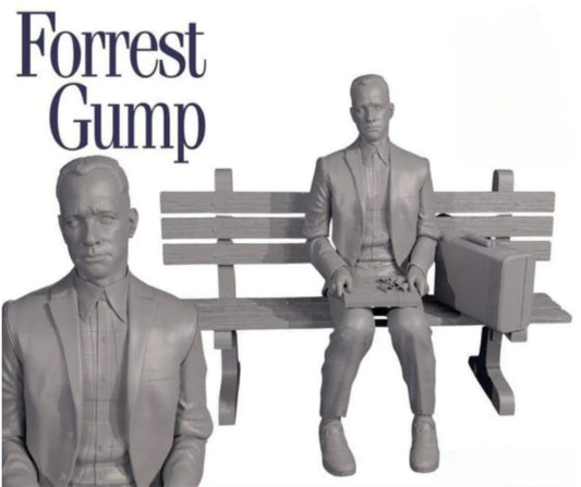 1/24 Scale Forrest Gump Resin Figure Kit Classic Scene Unassembled Unpainted