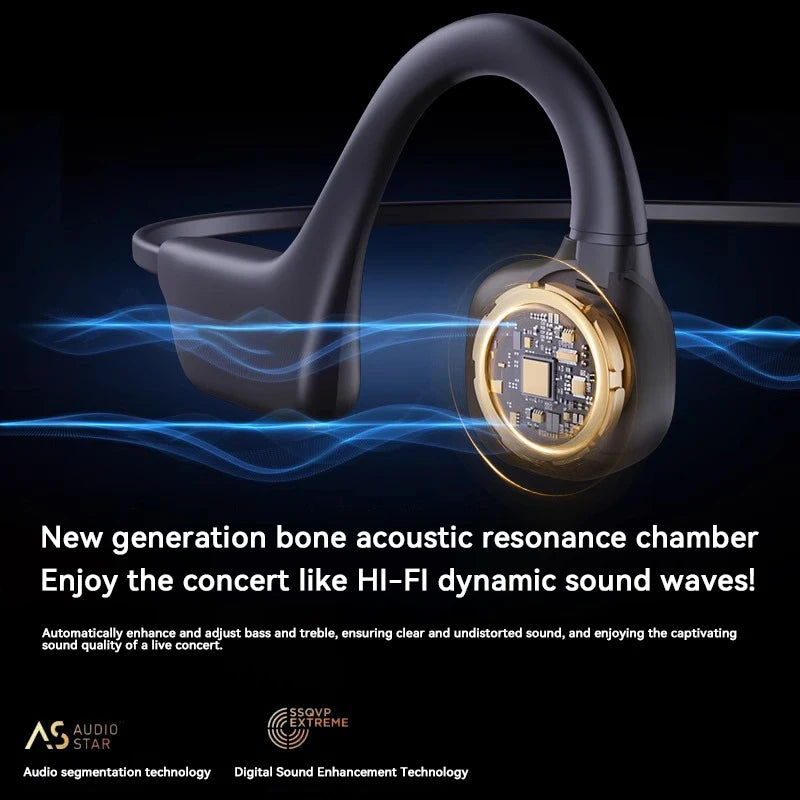 G1 Bone Conduction Headset Bluetooth 5.4 Not In Ear Swimming Running IPX8 Waterproof Long Life Hang Ear Sports Headphones 2025