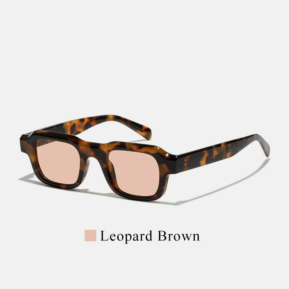 2026 Trendy Small Square Sunglasses Men Women Retro Rectangle Vintage UV400 Gradient Shades Travel Beach Street Eyewear Fashion