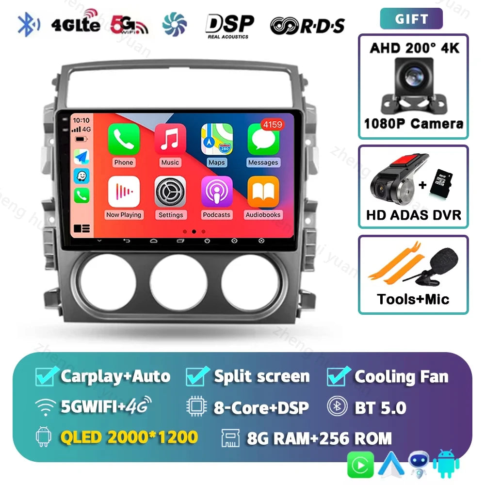 CarPlay Auto Android 15 For Suzuki Liana 1 2004 - 2008 Car Radio Multimedia navigation video DVD Autoradio Stereo 2din 4G+BT GPS