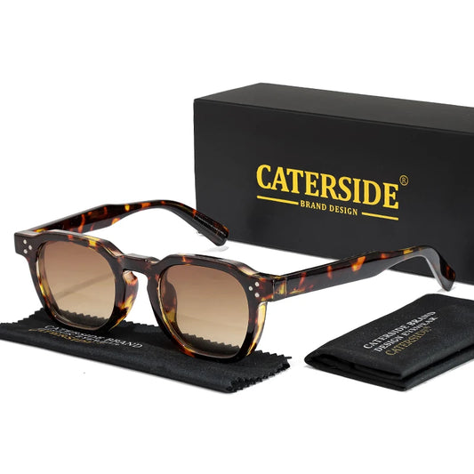 CATERSIDE Vintage Sunglasses Men Square Punk Sun Glasses Women Fashion Travel Party Eyewear UV400 Lunette De Soleil Homme