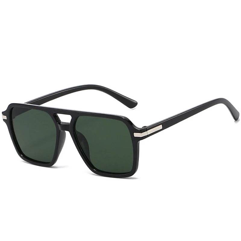 JNPCXI New Double Bridge Square Pilot Women Sunglasses Classic Men Sun glass Outdoor Driving Shades UV400