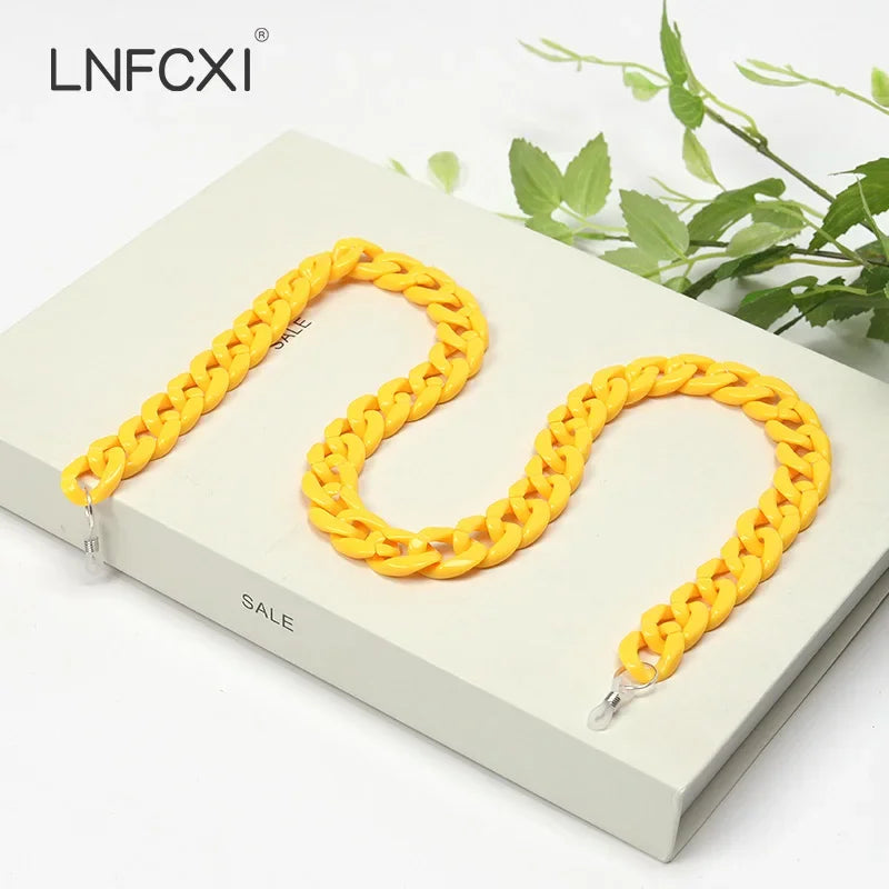 JNPCXI Fashion Acrylic Sunglasses Chains Lanyard Women Men Anti-slip Reading Glasses Chain Cord Neck Strap Rope Fast Shipping