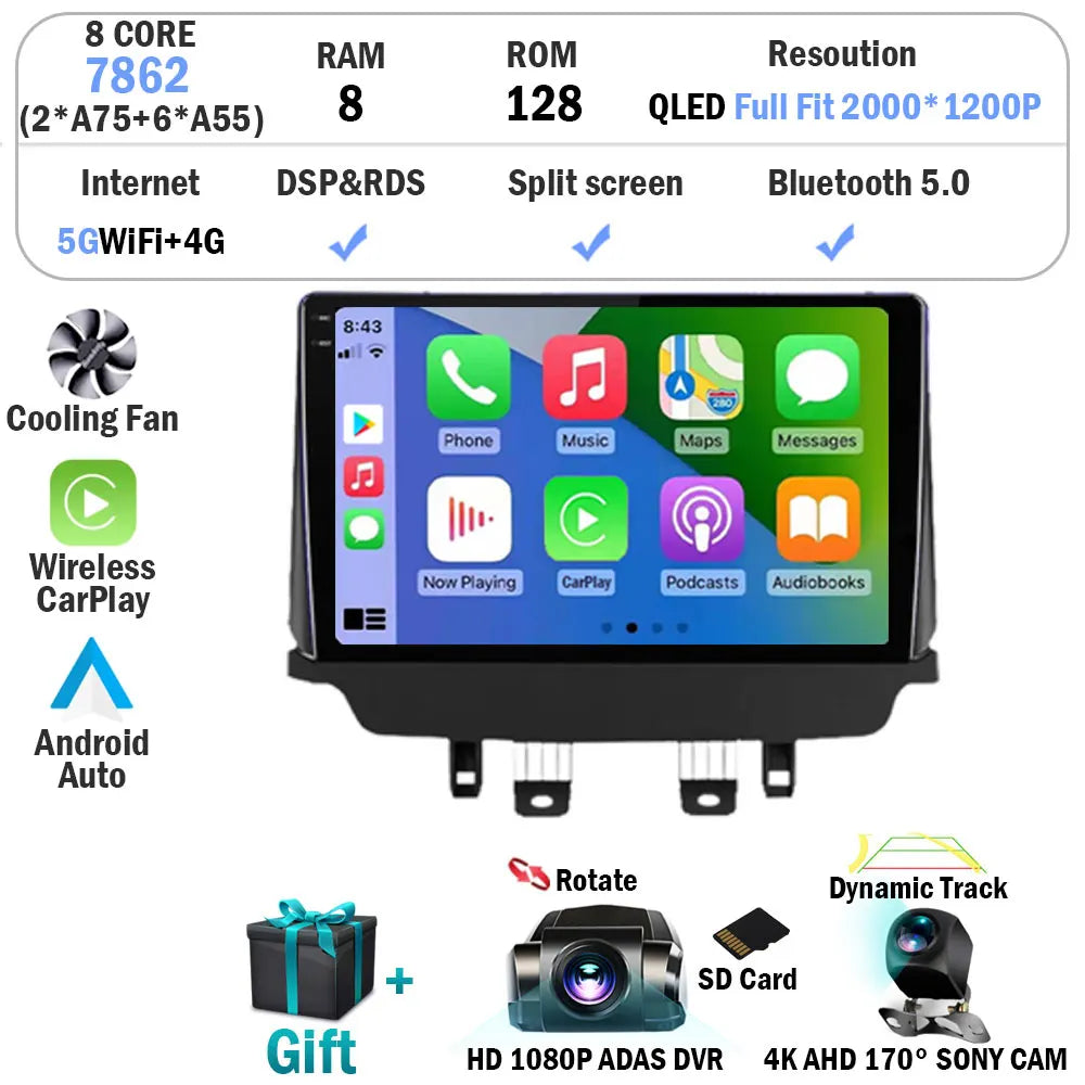 Android 16 Auto Radio For Mazda CX-3 CX3 Mazda 2 DK 2014 - 2021 Carplay Stereo Car Multimedia Player GPS Navigation 2din WIFI+4G