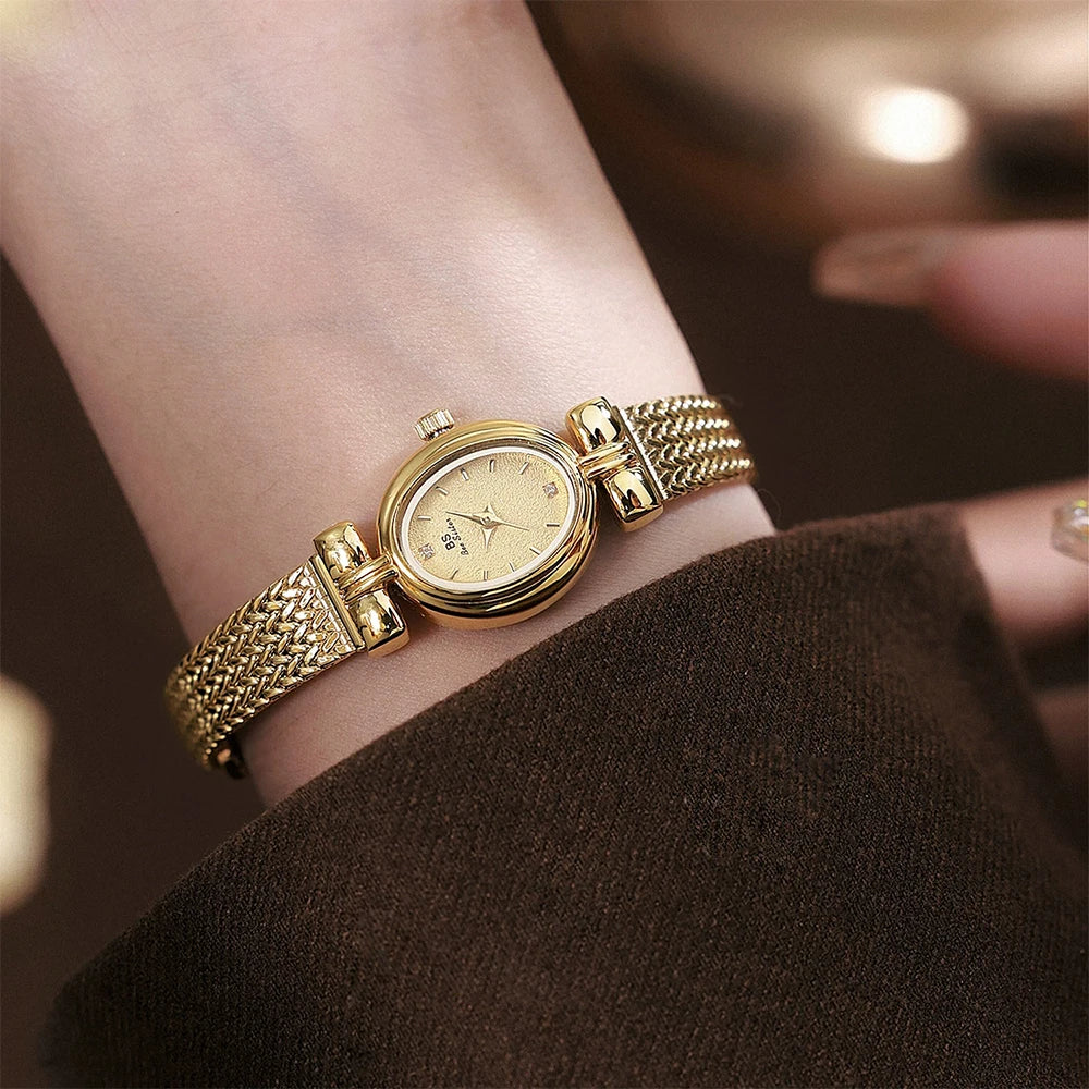 Bee Sister Luxury Woman Watch Casual Temperament Women's Watches Gifts Quartz Alloy Women Wristwatches