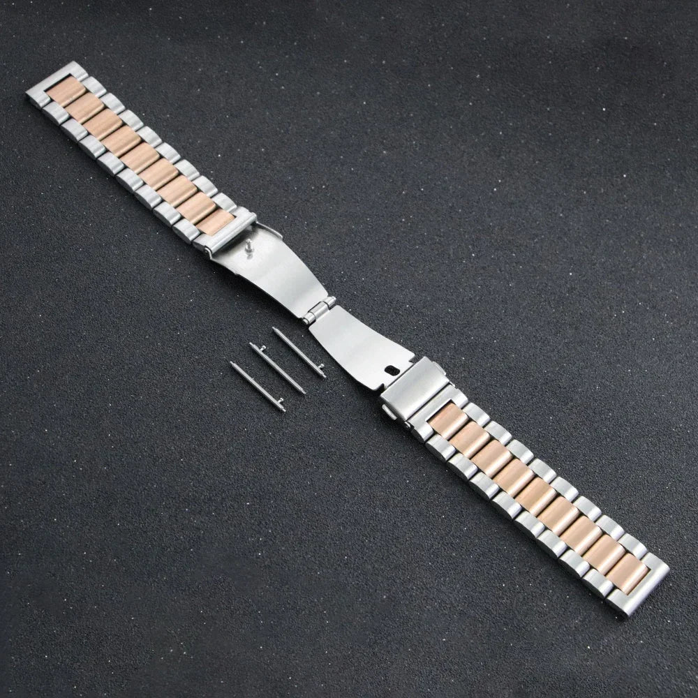 22mm Silver Rose Gold Case Strap Redmi Watch 5/5 Lite 3 Active/3 Lite Wristband