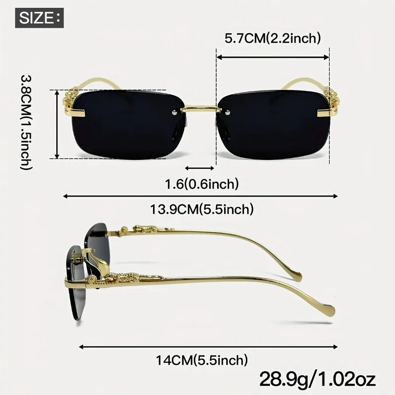 1pc Men and Women Neutral Frameless Oval Frame Multi-color Advanced Fashion Suitable for Casual Attire