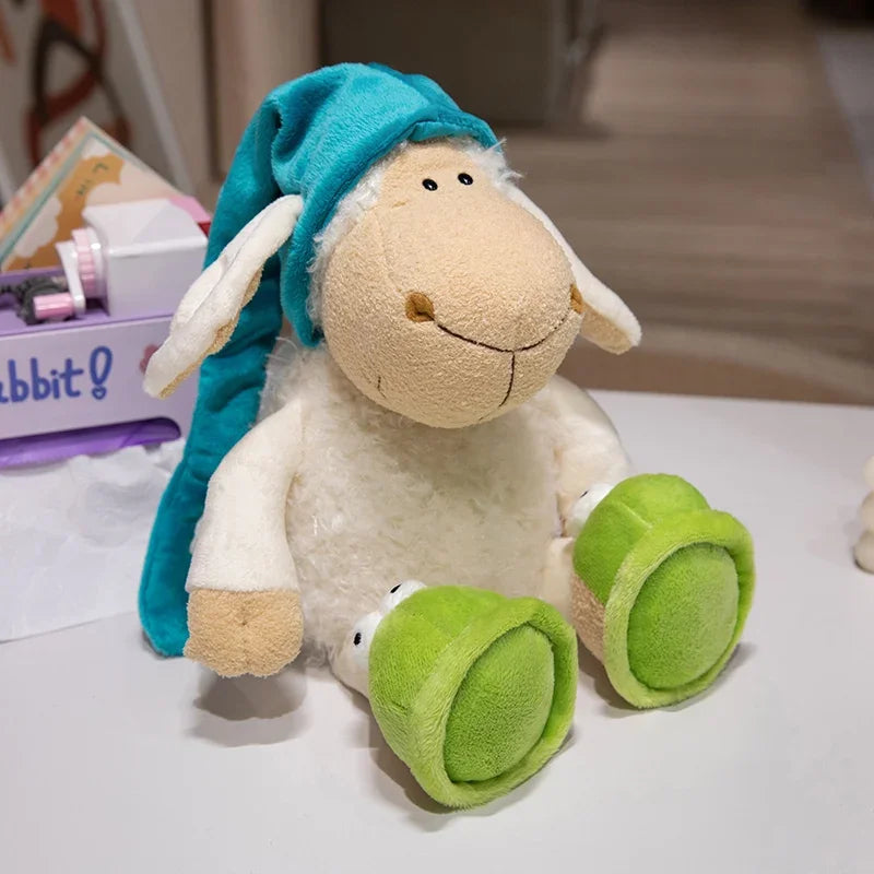 25/35/50cm Sleepy Sheep wolf in sheep clothing Plushie Lamb Toy Cute Soft Gift Plush Toy Holiday Gift Plush Sheep For Boy Girl