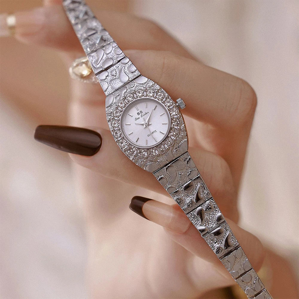 Bee Sister Watches for Woman Girlfriend Quartz Ladies Watches Luxury Niche Waterproof Fashionable Wristwatch Women Elegant
