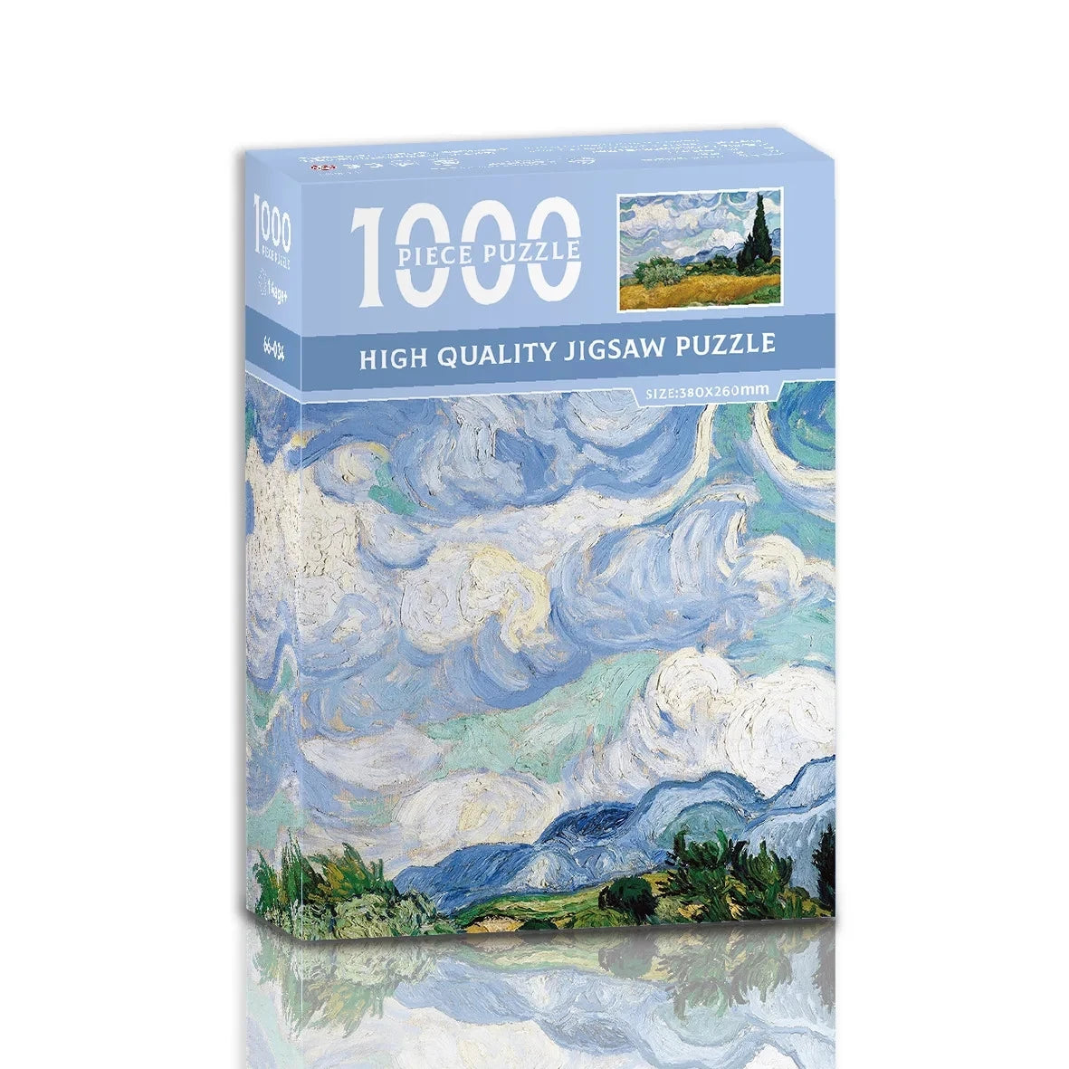 Mini Jigsaw Puzzle 1000 Pieces for Adults Van Gogh The Starry Night Environmentally Friendly Paper Christmas Gift Toy