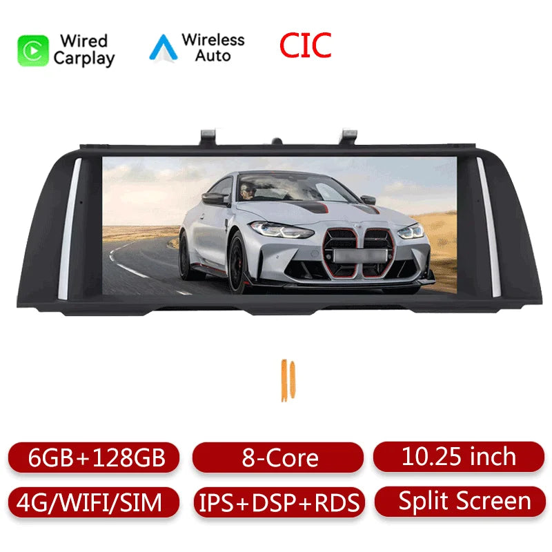 Android 13 For BMW 5 Series F10/F11 2011-2017 CIC NBT Car Multimedia Player GPS Navigation Head Unit Video Player Carplay