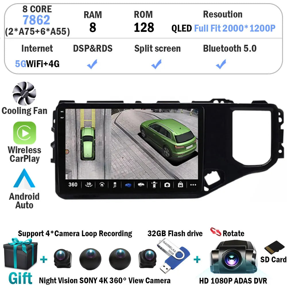 Android 15 DSP 4G For Chery Tiggo 5X 4X 2019 2020 2021 GPS Stereo Car Radio Multimedia Video Player Navigation Autoradio 2 Din