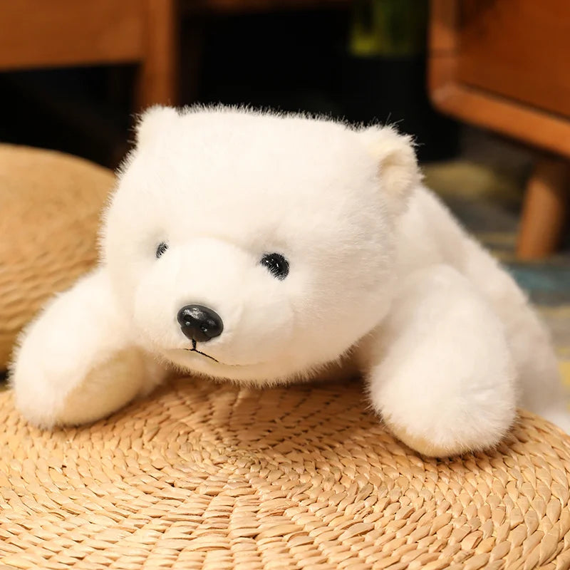 Kawaii Comfort Soft Animal Plush Throw Pillow Polar Bear Brown Bear Panda Lying On The Stuffed Animal Doll Pillow Decorate Room