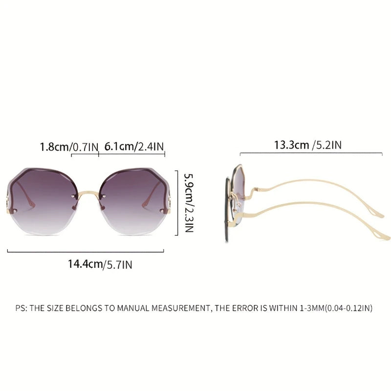 Stylish Frameless Polygon-Shaped Eyewear for Both Men And Women Perfect for Party Decorations