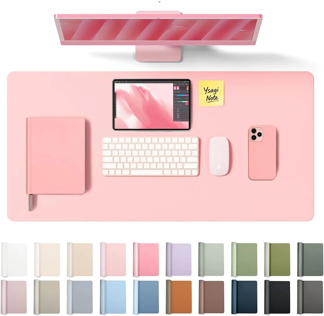 Leather Office Desk Pad Protector,Large Mouse Pad,Non-Slip,PU Leather,Laptop Desk Blotter,Waterproof Writing Pad for Office/Home
